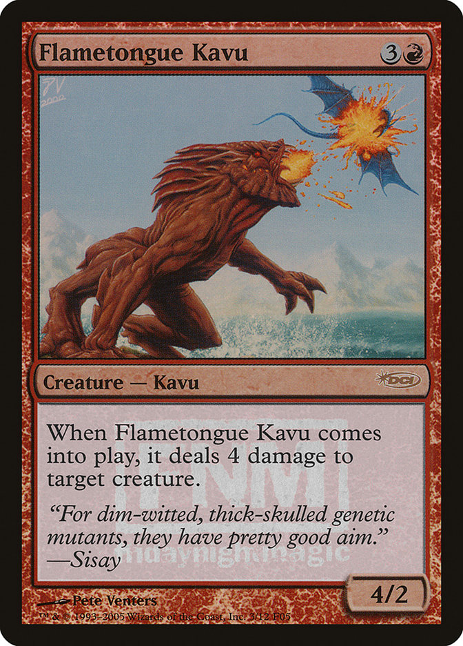 Flametongue Kavu [Friday Night Magic 2005] | Devastation Store
