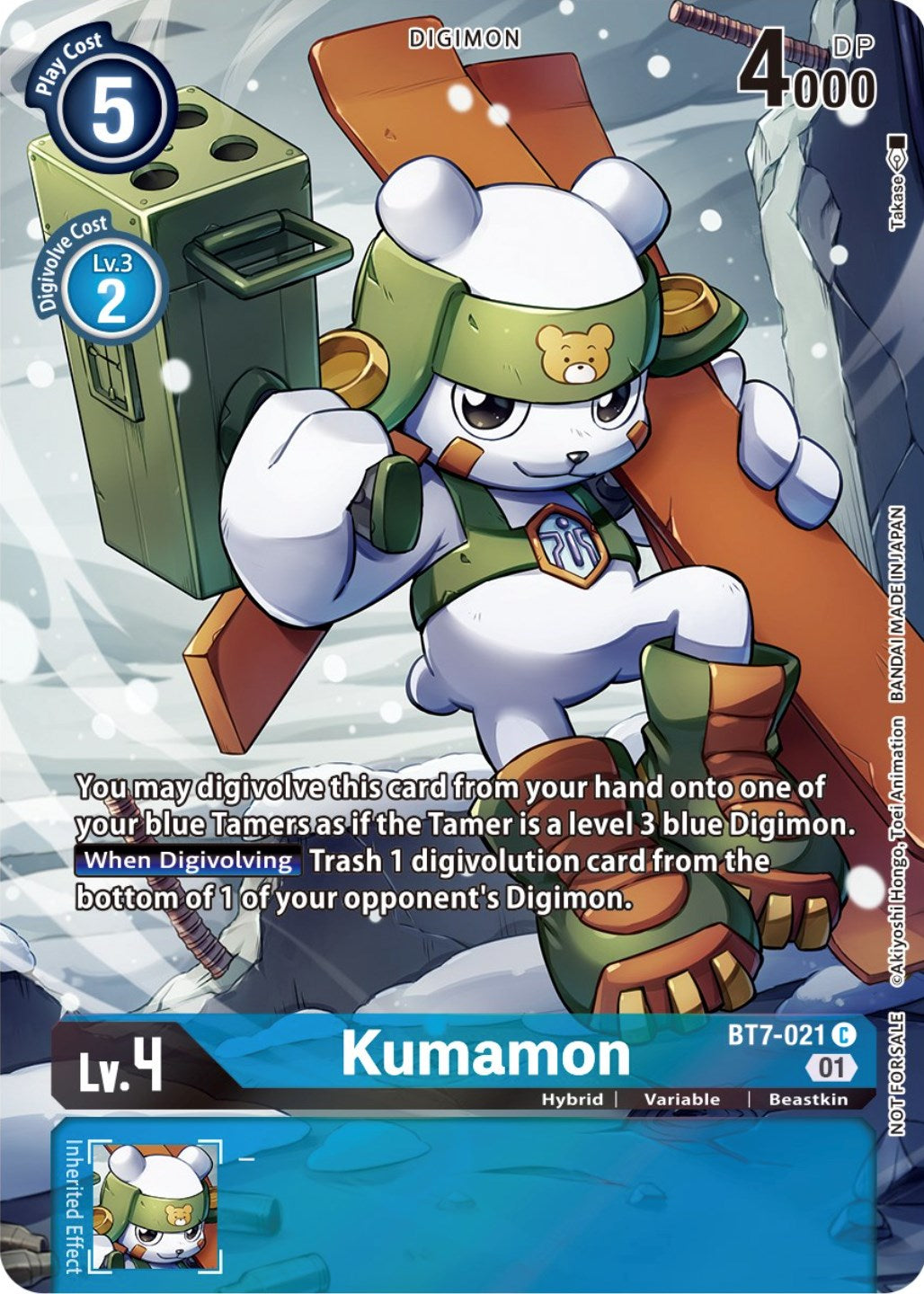 Kumamon [BT7-021] (2nd Anniversary Frontier Card) [Next Adventure Promos] | Devastation Store