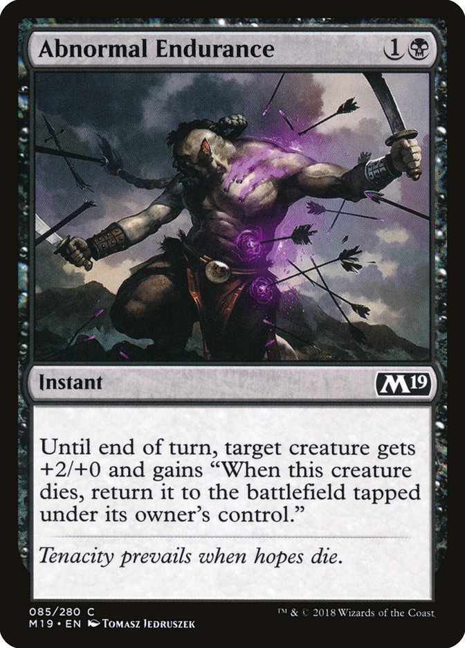 Abnormal Endurance [Core Set 2019] | Devastation Store