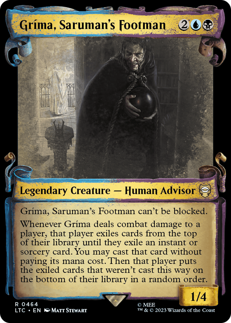 Grima, Saruman's Footman [The Lord of the Rings: Tales of Middle-Earth Commander Showcase Scrolls] | Devastation Store