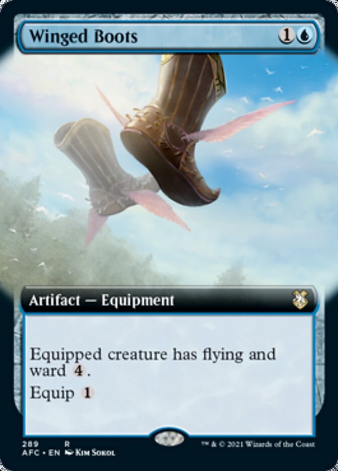 Winged Boots (Extended) [Dungeons & Dragons: Adventures in the Forgotten Realms Commander] | Devastation Store