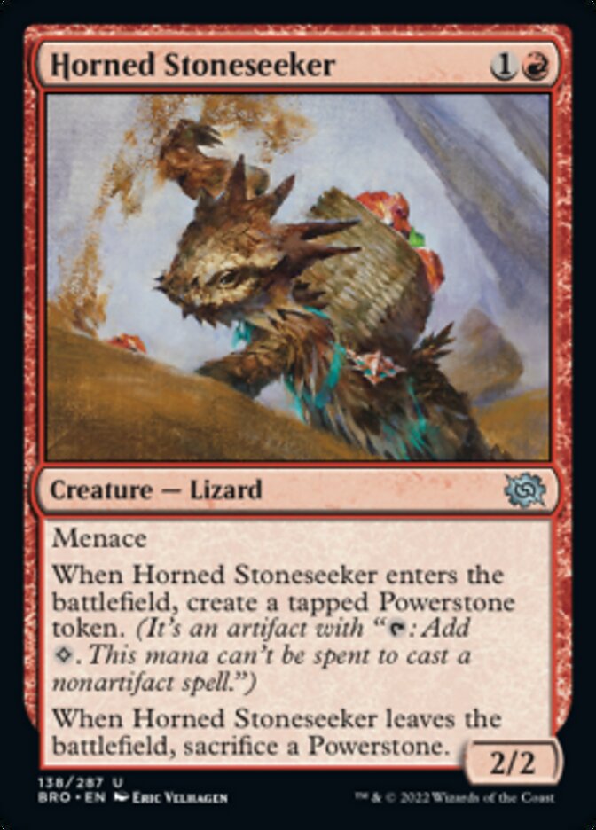 Horned Stoneseeker [The Brothers' War] | Devastation Store