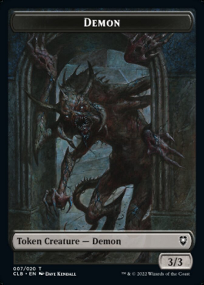 Treasure // Demon Double-sided Token [Commander Legends: Battle for Baldur's Gate Tokens] | Devastation Store