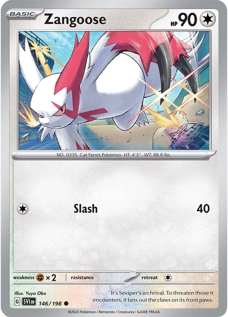 Zangoose (146/198) [Scarlet & Violet: Base Set] | Devastation Store