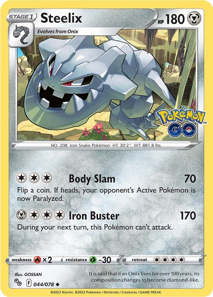 Steelix (044/078) [Pokémon GO] | Devastation Store