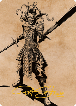 Zevlor, Elturel Exile Art Card (78) (Gold-Stamped Signature) [Commander Legends: Battle for Baldur's Gate Art Series] | Devastation Store