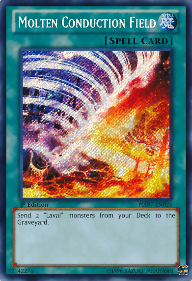 Molten Conduction Field [HA07-EN025] Secret Rare | Devastation Store