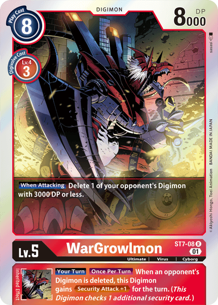 WarGrowlmon [ST7-08] [Starter Deck: Gallantmon] | Devastation Store