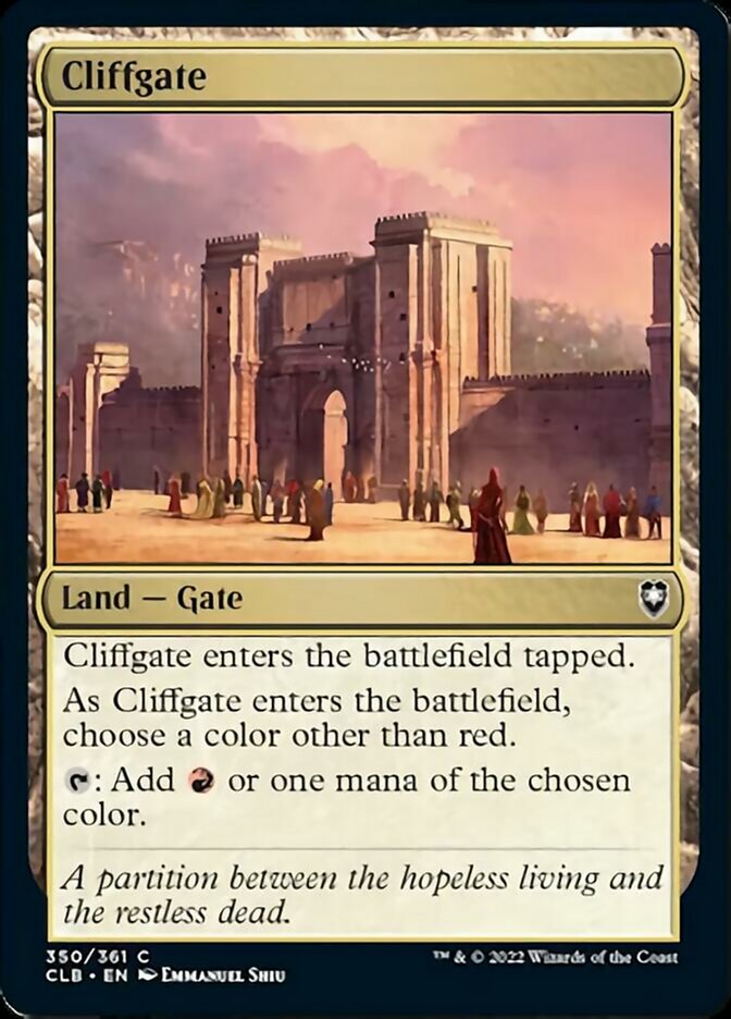 Cliffgate [Commander Legends: Battle for Baldur's Gate] | Devastation Store