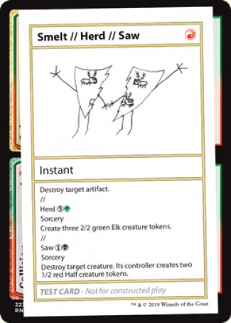Smelt // Herd // Saw (2021 Edition) [Mystery Booster Playtest Cards] | Devastation Store