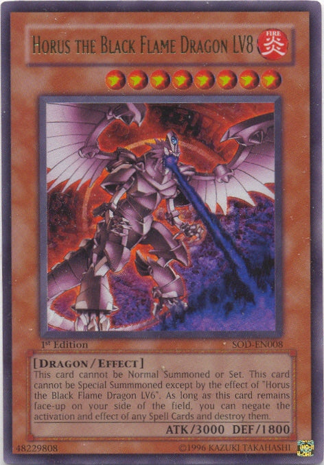 Horus the Black Flame Dragon LV8 [SOD-EN008] Ultra Rare | Devastation Store