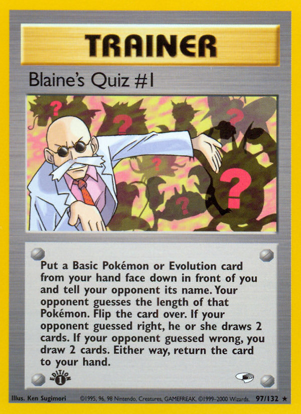 Blaine's Quiz #1 (97/132) [Gym Heroes 1st Edition] | Devastation Store