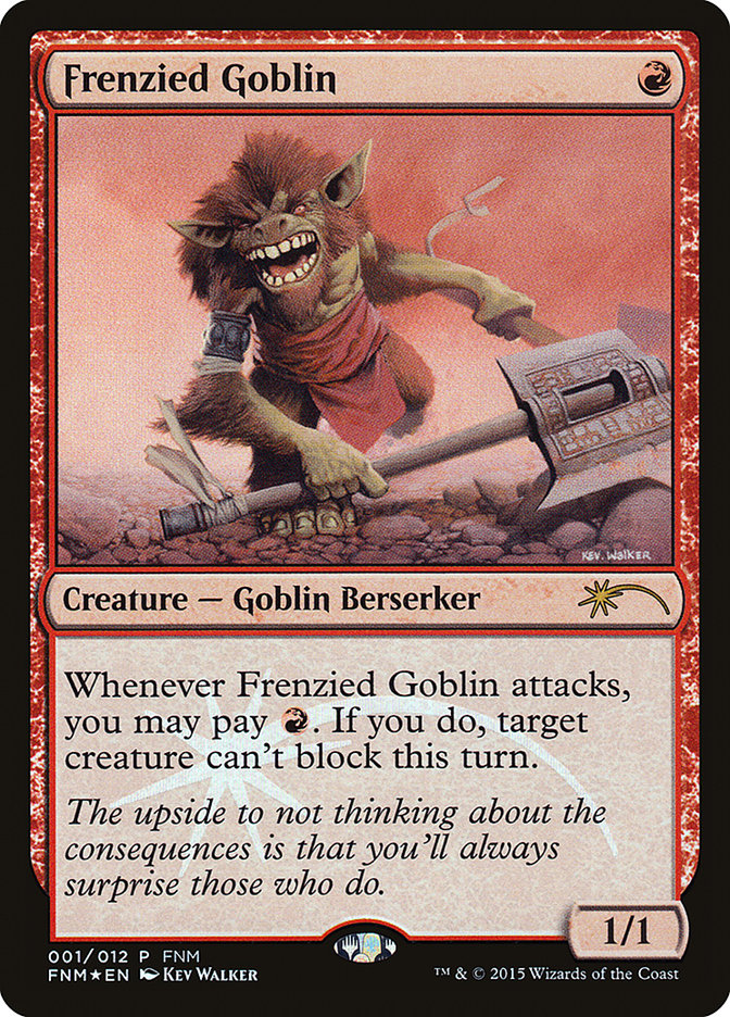 Frenzied Goblin [Friday Night Magic 2015] | Devastation Store