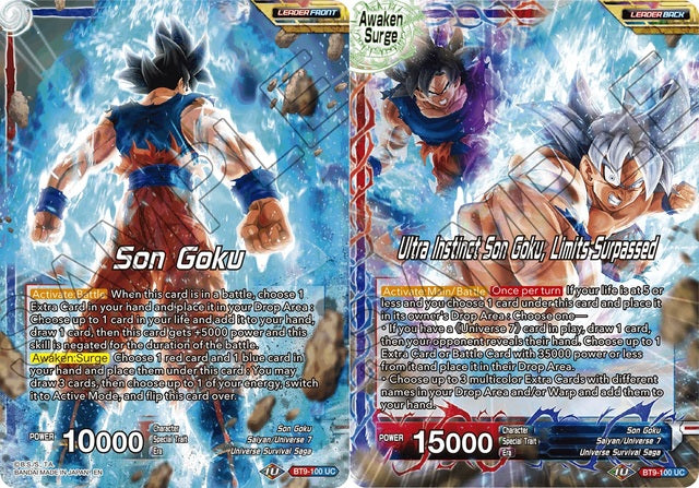 Son Goku // Ultra Instinct Son Goku, Limits Surpassed [BT9-100] | Devastation Store