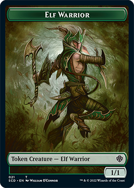 Elf Warrior // Soldier Double-Sided Token [Starter Commander Decks] | Devastation Store