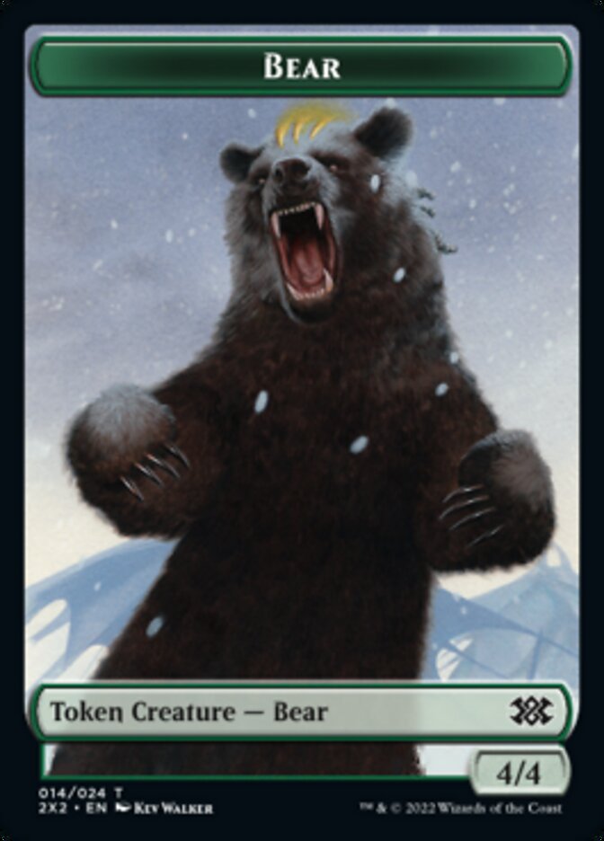 Bear // Knight Double-sided Token [Double Masters 2022 Tokens] | Devastation Store