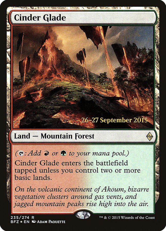 Cinder Glade  [Battle for Zendikar Prerelease Promos] - Devastation Store | Devastation Store