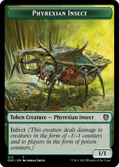 Phyrexian Wurm // Phyrexian Insect Double-Sided Token [Phyrexia: All Will Be One Commander Tokens] | Devastation Store