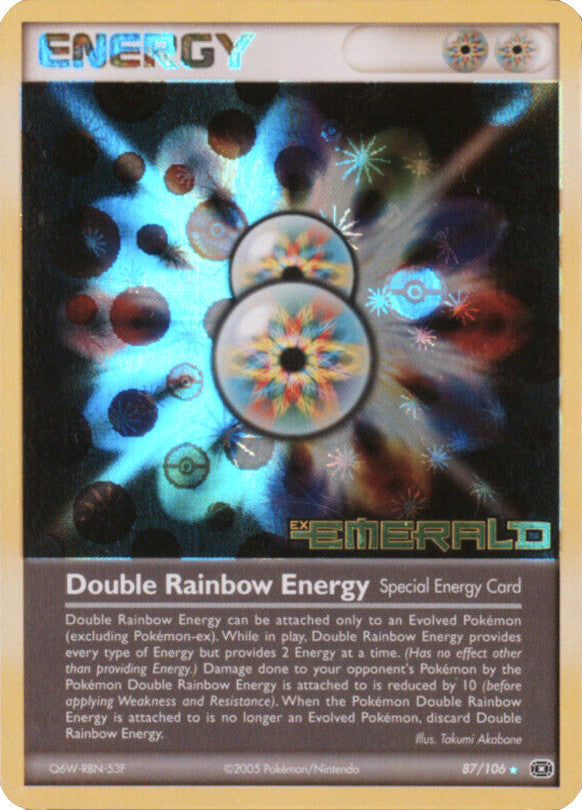 Double Rainbow Energy (87/106) (Stamped) [EX: Emerald] | Devastation Store