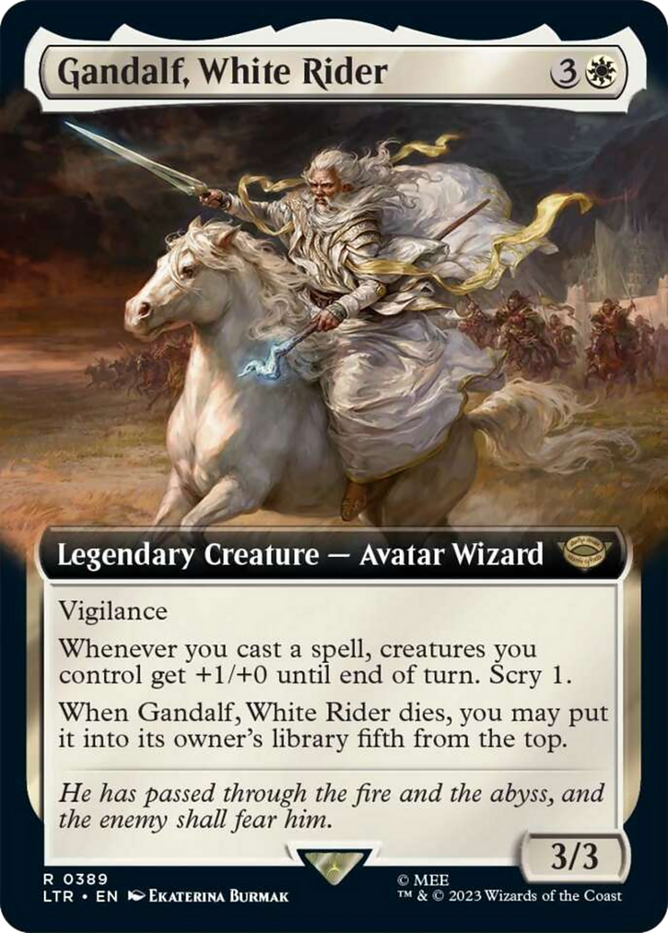 Gandalf, White Rider (Extended Art) [The Lord of the Rings: Tales of Middle-Earth] | Devastation Store
