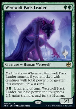 Werewolf Pack Leader (Promo Pack) [Dungeons & Dragons: Adventures in the Forgotten Realms Promos] | Devastation Store