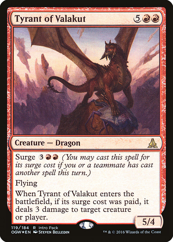 Tyrant of Valakut (Intro Pack) [Oath of the Gatewatch Promos] | Devastation Store