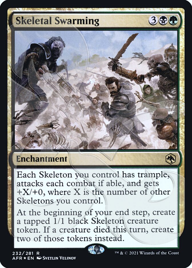 Skeletal Swarming (Ampersand Promo) [Dungeons & Dragons: Adventures in the Forgotten Realms Promos] | Devastation Store