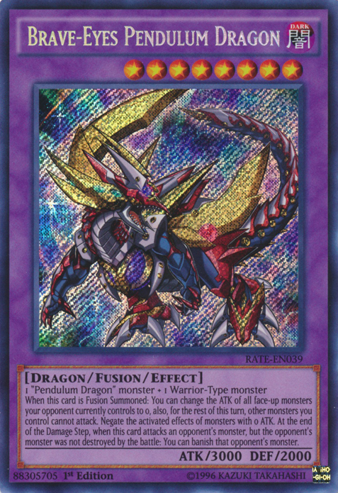 Brave-Eyes Pendulum Dragon [RATE-EN039] Secret Rare | Devastation Store