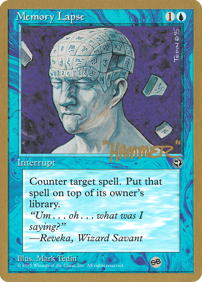 Memory Lapse (Runes) (Shawn "Hammer" Regnier) (SB) [Pro Tour Collector Set] | Devastation Store