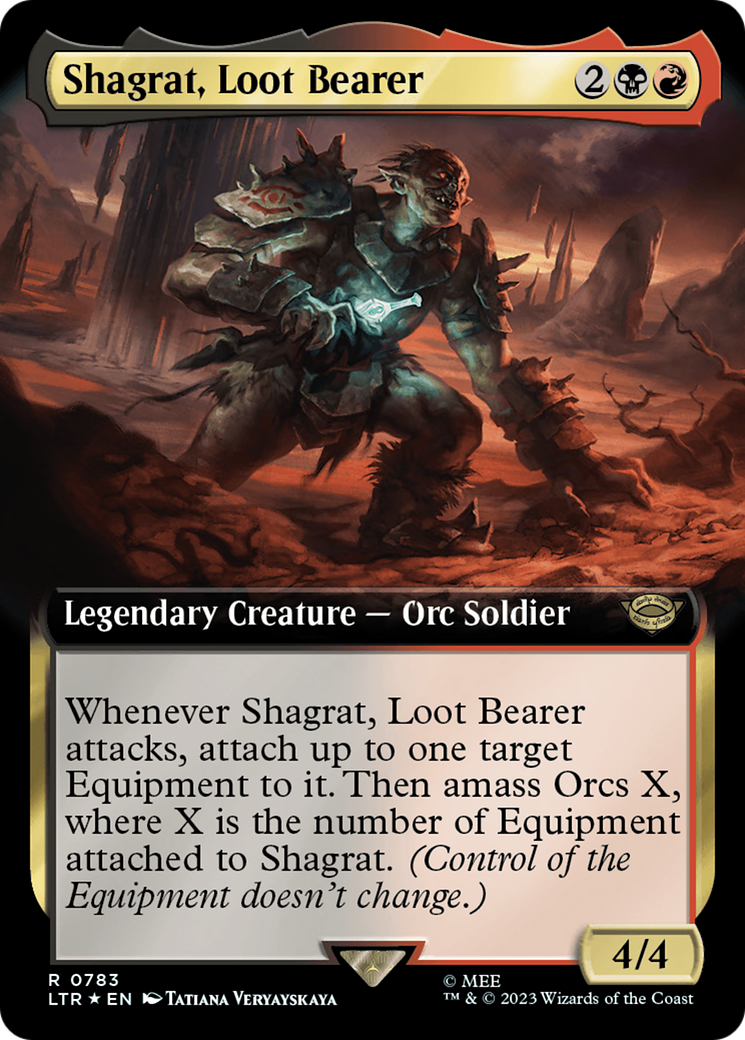 Shagrat, Loot Bearer (Extended Art) (Surge Foil) [The Lord of the Rings: Tales of Middle-Earth] | Devastation Store