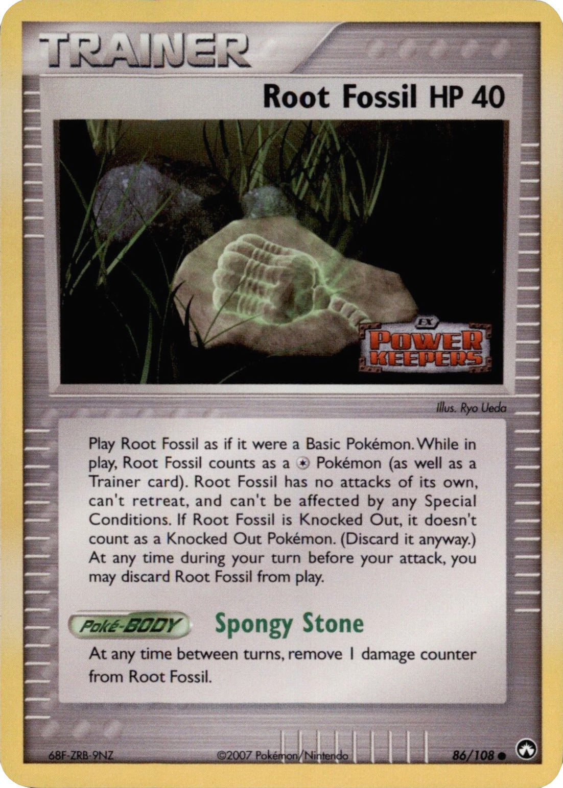 Root Fossil (86/108) (Stamped) [EX: Power Keepers] | Devastation Store