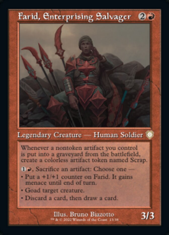 Farid, Enterprising Salvager (Retro) [The Brothers' War Commander] | Devastation Store