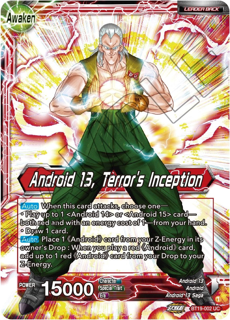 Gero's Supercomputer // Android 13, Terror's Inception (BT19-002) [Fighter's Ambition] | Devastation Store