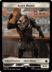 Alien Rhino // Mutant Double-Sided Token [Doctor Who Tokens] | Devastation Store