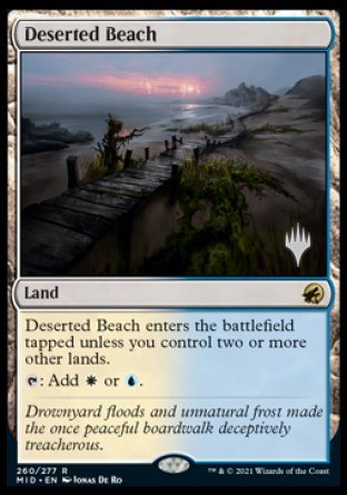 Deserted Beach (Promo Pack) [Innistrad: Midnight Hunt Promo Pack] | Devastation Store