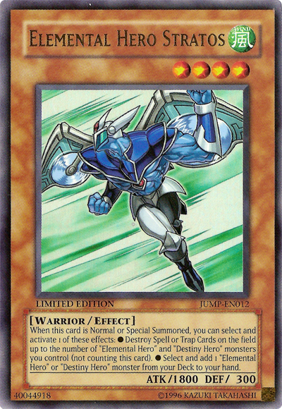 Elemental Hero Stratos [JUMP-EN012] Ultra Rare | Devastation Store