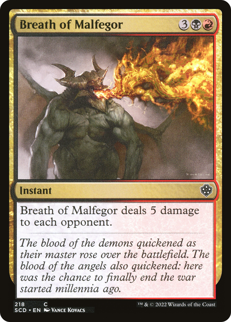 Breath of Malfegor [Starter Commander Decks] | Devastation Store