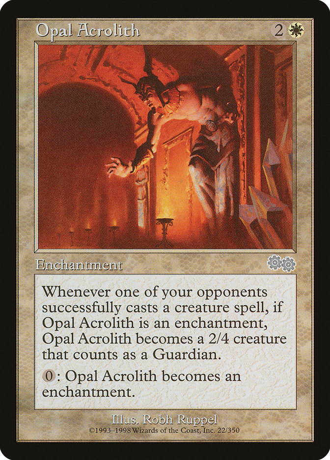 Opal Acrolith [Urza's Saga] - Devastation Store | Devastation Store