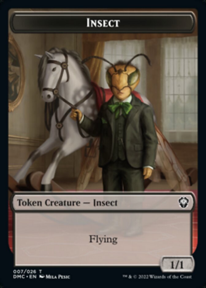 Insect Token [Dominaria United Commander Tokens] | Devastation Store