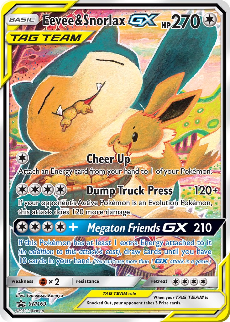 Eevee & Snorlax GX (SM169) [Sun & Moon: Black Star Promos] | Devastation Store