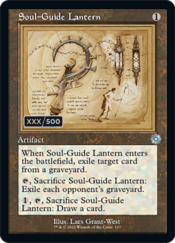 Soul-Guide Lantern (Retro Schematic) (Serial Numbered) [The Brothers' War Retro Artifacts] | Devastation Store