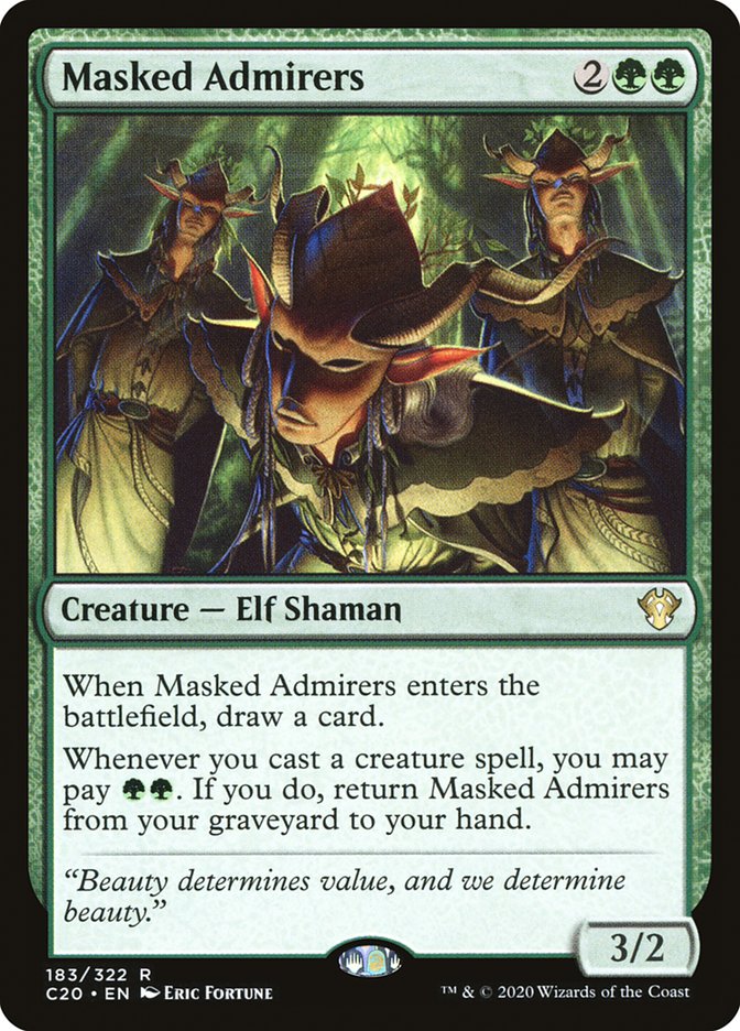 Masked Admirers [Commander 2020] | Devastation Store