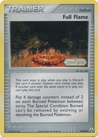 Full Flame (74/92) (Stamped) [EX: Legend Maker] | Devastation Store