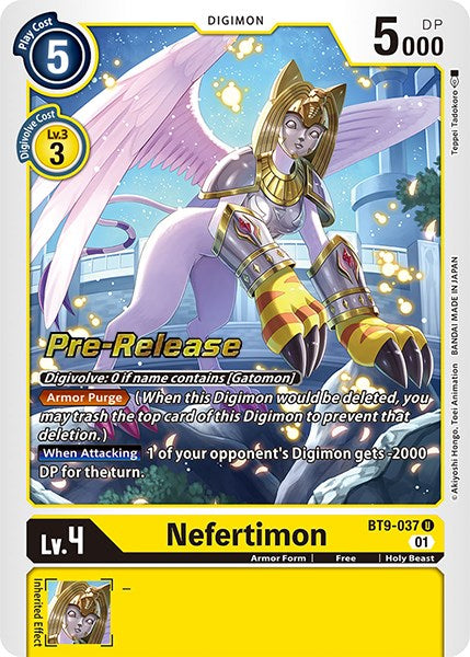 Nefertimon [BT9-037] [X Record Pre-Release Promos] | Devastation Store