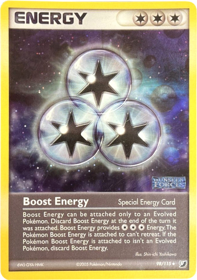 Boost Energy (98/115) (Stamped) [EX: Unseen Forces] | Devastation Store