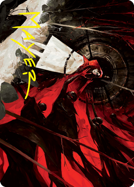 Curse of Hospitality Art Card (Gold-Stamped Signature) [Innistrad: Crimson Vow Art Series] | Devastation Store