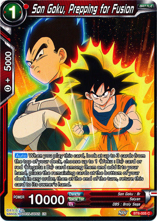 Son Goku, Prepping for Fusion [BT6-005] | Devastation Store