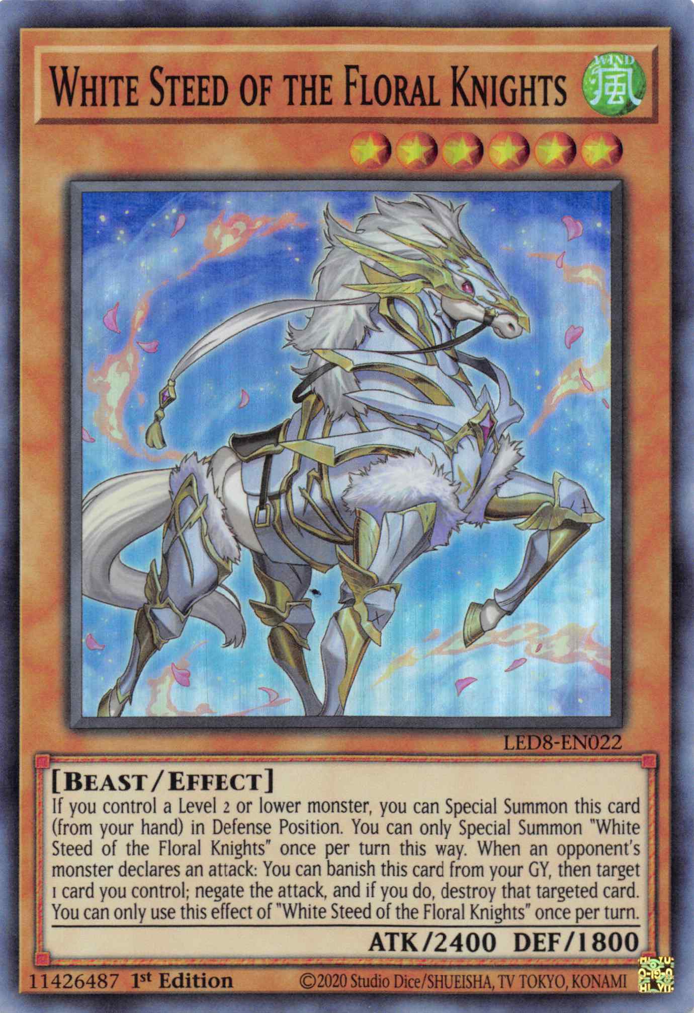White Steed of the Floral Knights [LED8-EN022] Super Rare | Devastation Store