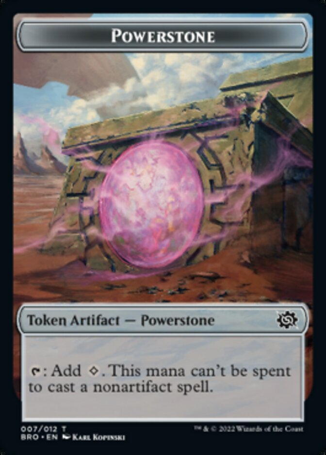 Powerstone // Elemental Double-Sided Token [The Brothers' War Tokens] | Devastation Store