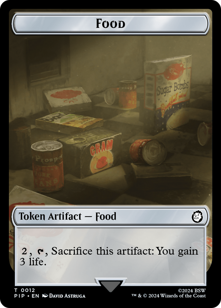Soldier (010) // Food (012) Double-Sided Token [Fallout Tokens] | Devastation Store
